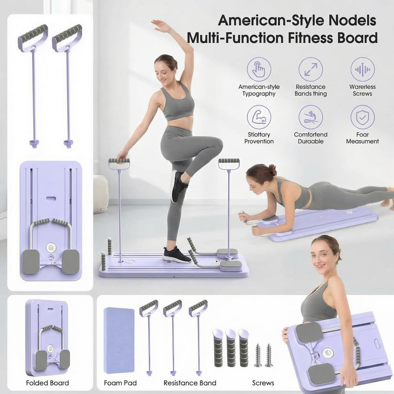 Elite Home Pilates Reformer Station | 7-in-1 Portable Studio for Sculpting & Strength