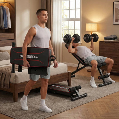 Elite 7-in-1 Pro-Series Foldable Fitness Bench | Multi-Purpose Strength Station
